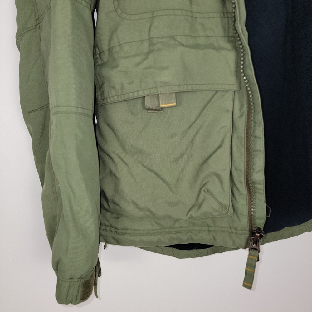 Abercrombie & Fitch Vintage Green Military Field Jacket Tactical Utility Unisex - Picture 7 of 15